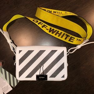 Off white Virgil abloh diag mini flap bag